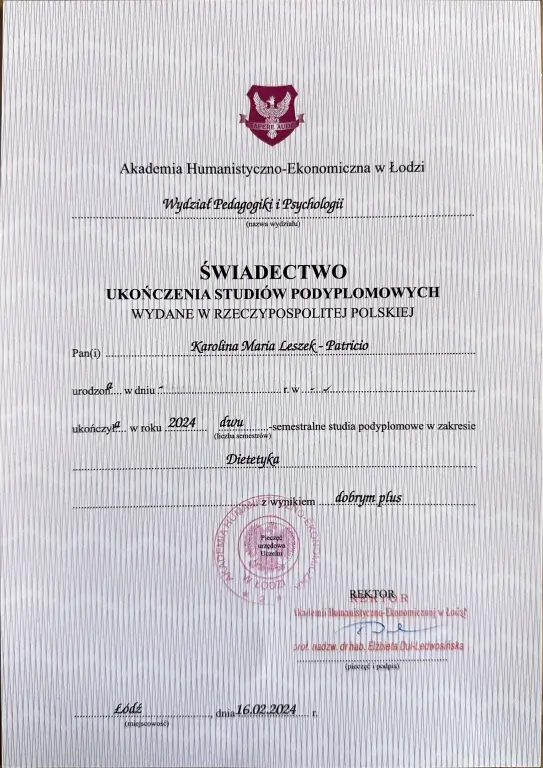 karolina-patricio-swiadectwo-psychodietetyk